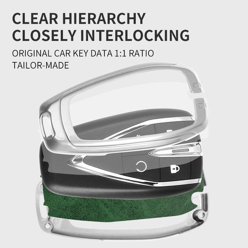 Car Key Case Shell Auto Emblem Keychain Ring For Changan CS75 Plus CS95 CS35 CS15 CS85 Alsvin CS55 Eado CS15EV CX20 CX70 Raeton