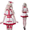 Nurse Halloween Sexy Nurse Costume Cute Nurse Red and White Nurse Mesh Set for Photo and Costume Parties [ChicFlow] Costume, Cosplay, Set, Costume,