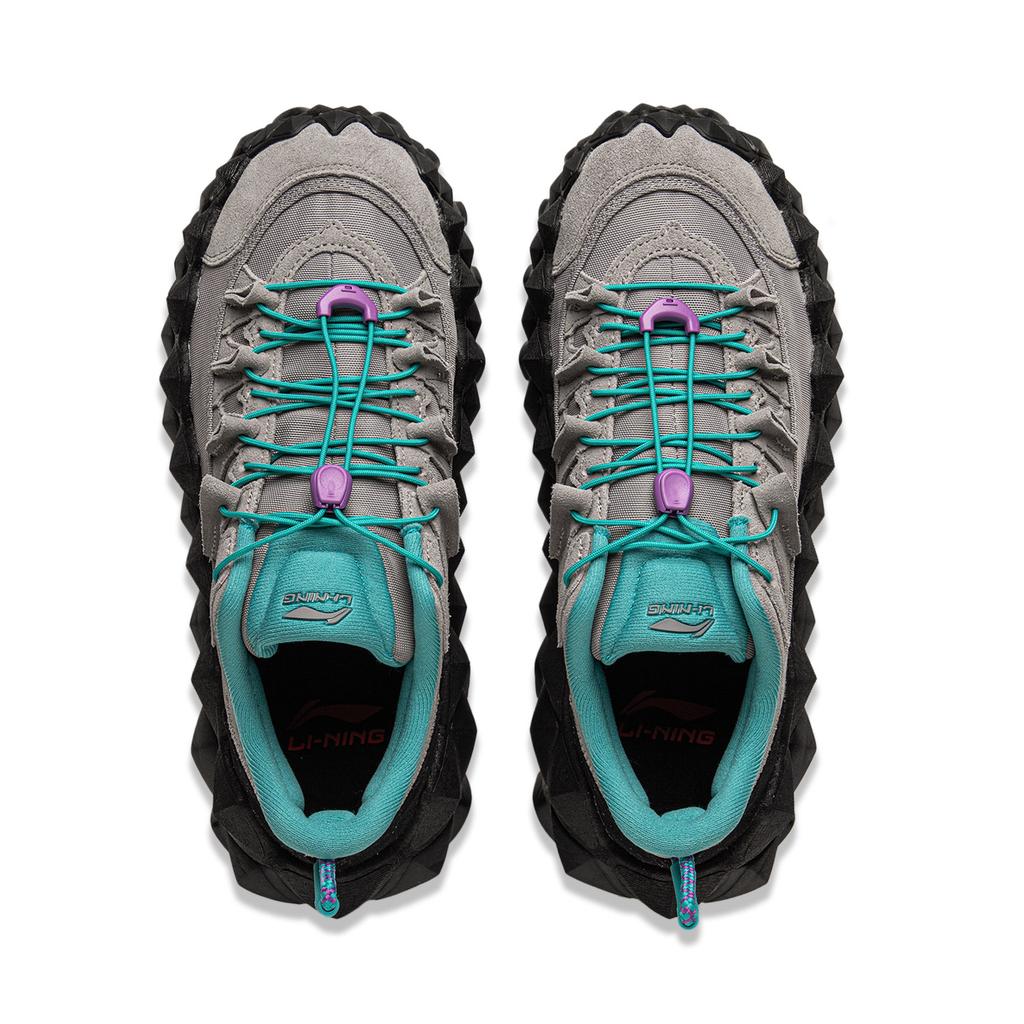 Li Ning Chuan Shan Trend Спортивные Амортизирующие Нескользящие Износостойкие Низкие Повседневные Кроссовки Унисекс Повседневная Обувь Серый Черный Зеленый AZGU181-3