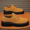 Men's Shoes Autumn New Casual Versatile Small Leather Shoes Low-top Tooling Wear-resistant Men's Martin Boots Tide