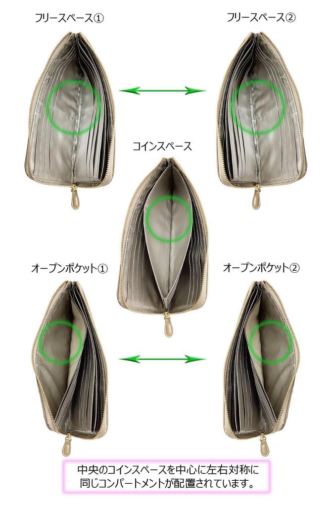 HARUBE Kyoto Naniwaya Тонкий длинный кошелек L-Zip, Коровья кожа, С тиснением "Роза", Женский, № 83-157 [Металлический розовый] (черный)