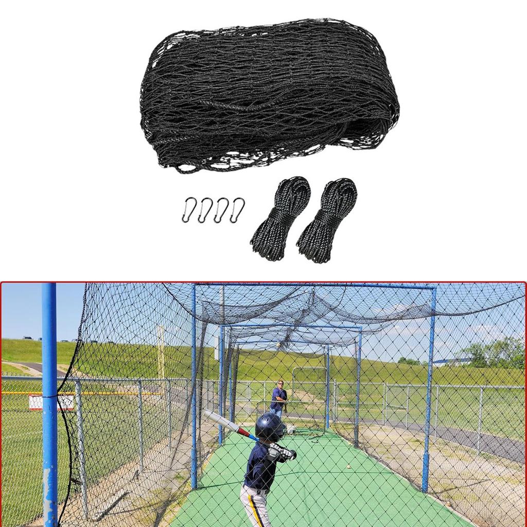 Baseball Softball Backstop Nets Field Enclosure Practice Net Sports Netting Barrier for Basketball Soccer Hockey