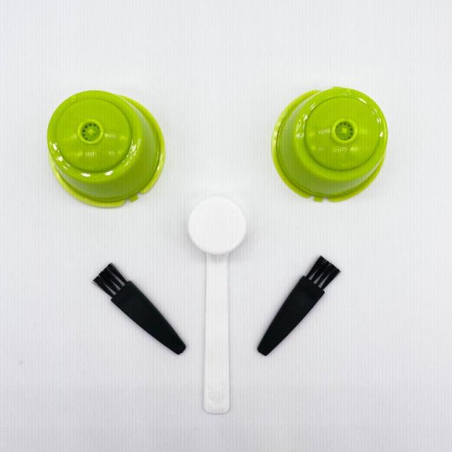 Многоразовые кофейные капсулы, фильтр-чашка для Nescafe Dolce Gusto, многоразовые колпачки, ложка-кисть, фильтр-корзины, мягкий вкус, сладкий