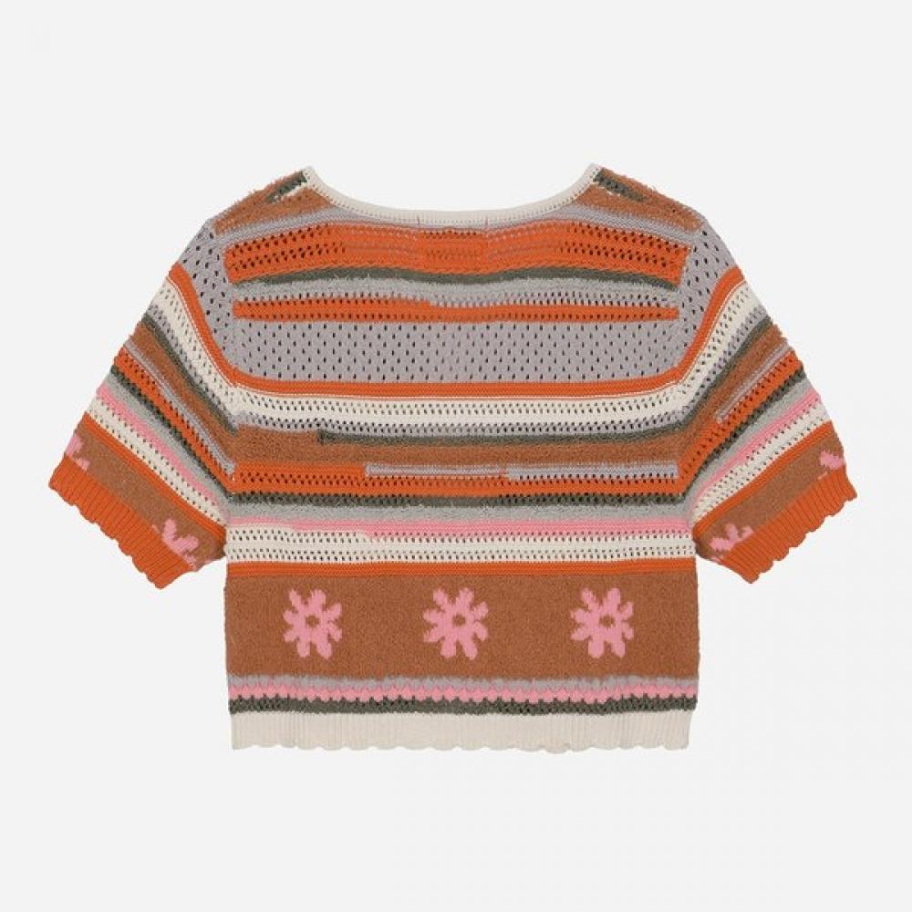 ThurSday ISland Women S Flower Jacquard Cardigan T264mcd944w