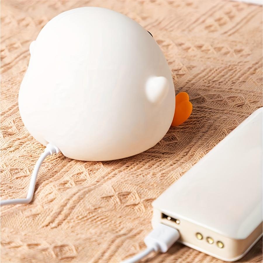 Силиконовый ночник с аккумулятором USB, ночник с рисунком утенка для спальни, ночник для спальни в стиле «атмосфера» для ухода за глазами