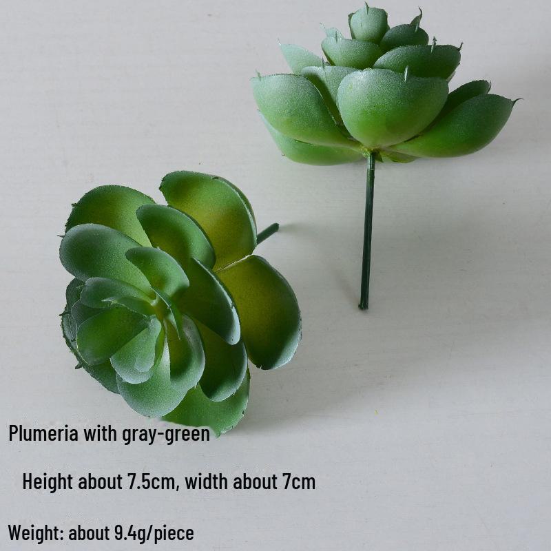 Mini Flocking Artificial Succulent Bonsai for DIY Wall Decor