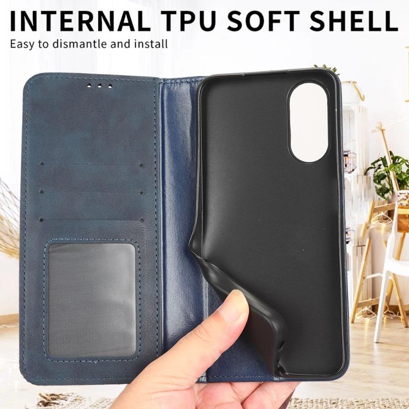 Retro Flip Book Leather Stand Phone Case for Honor X8C X8 C X9C Smart X7C Honor400 Lite Magic7 Lite 7pro Shockproof Magnetic Wallet Card Slot Cover