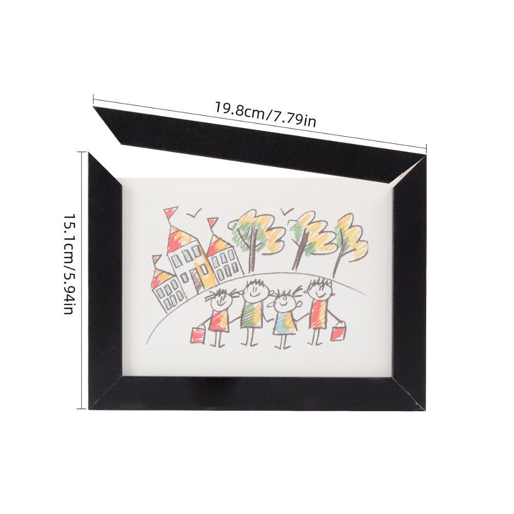 Wall Mount Magnetic Picture Frames Visual Window Card Display Stand Photo Frame  Home Decor