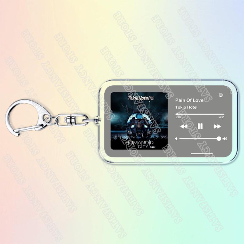 Музыкальные брелоки Tokio Hotel для женщин Аксессуары Сумка Автоматический Крик Муссон Том Билл Каулиц Песни Ключница Украшения Подарки для Фанатов