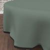 Round Anti-stain Tablecloth In Washed Microfiber Diameter 180 Cm BOHEME Khaki, by Soleil d'Ocre