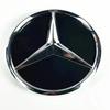 Hub Cap 3d Chrome Black Star Logo Car Front Grille Emblem Mercedes Benz   W205   W207 A B C E SLK GLK CLA CLS Viano GL ML R Class cf1