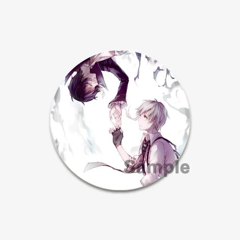 Значок Bungo Stray Dogs 32/44/58 мм, агентство Atsushi Nakajima Dazai Osamu, мягкая пуговица, декоративная шляпа ручной работы, значок, подарочный аксессуар