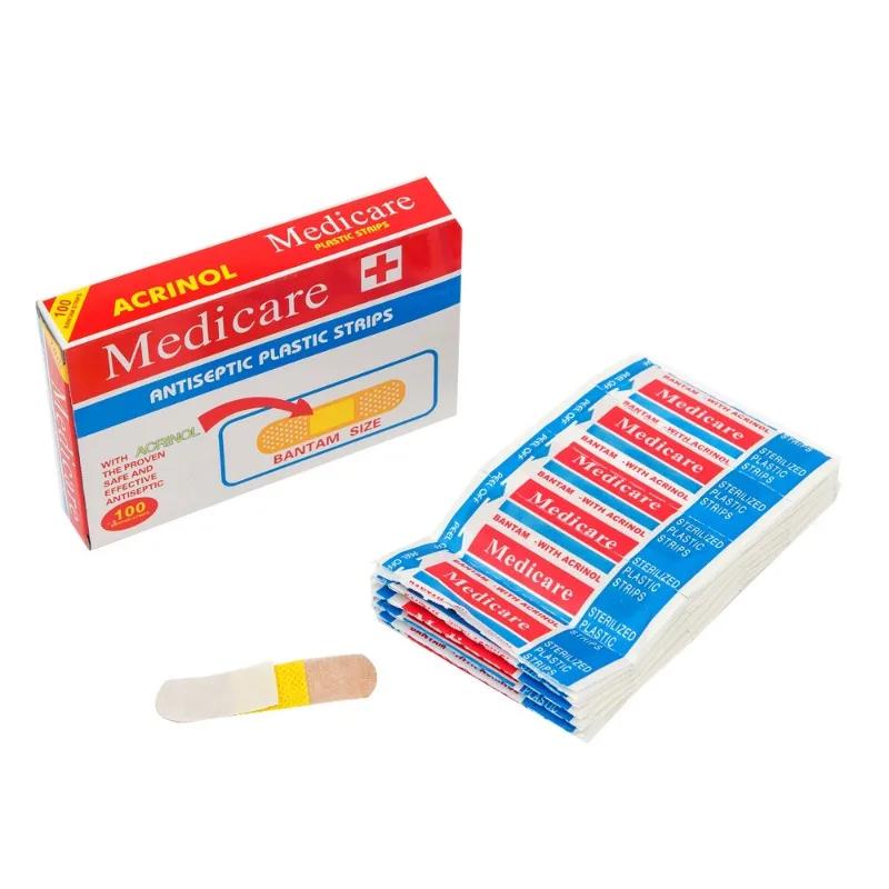 Гемостатический пластырь 100 шт./компл. Пластырь пластырь чрезвычайная помощь нетканый нетканый дышащий водонепроницаемый стерильный пластырь