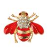 Эмалированная брошь в виде пчелы, милые изысканные очаровательные стразы, романтические винтажные нагрудники, броши на день Святого Валентина для женщин, ювелирные изделия, подарок