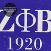 Логотип женского студенческого общества Zeta Phi Beta Греческая буква 1920 Занавеска для душа Ванная комната Полиэстер Водонепроницаемые Занавески для ванной с крючками