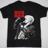 Popular Billy Idol Signature Short Sleeve Cotton Black All Size 21D67