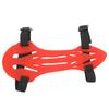 Rubber Archery Arm Guards Adjustable Safe Breathable Elastic Recurve Bow Arm Guard for Summer Red