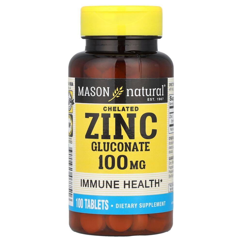 Mason Natural Zinc 100mg, 100 Tablets