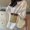 Straw Small Bag Women's 2025 New Seaside Beach Messenger Bag Summer Versatile Woven Bucket Mobile Phone Bag