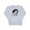 Womens/Ladies Snow White Glitter Sweatshirt