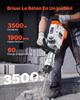 Demolition Jack Hammer Concrete Breaker 3500W Electric Hammer 2 Chisel Bits