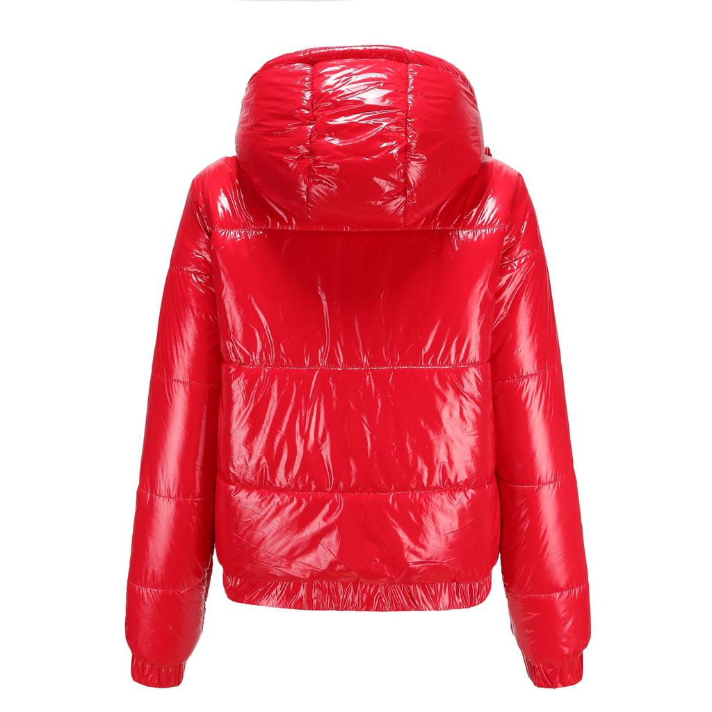 Женская парка с капюшоном, блестящее хлопковое пальто с защитой от брызг, осень-зима, уличная водонепроницаемая толстая теплая верхняя одежда