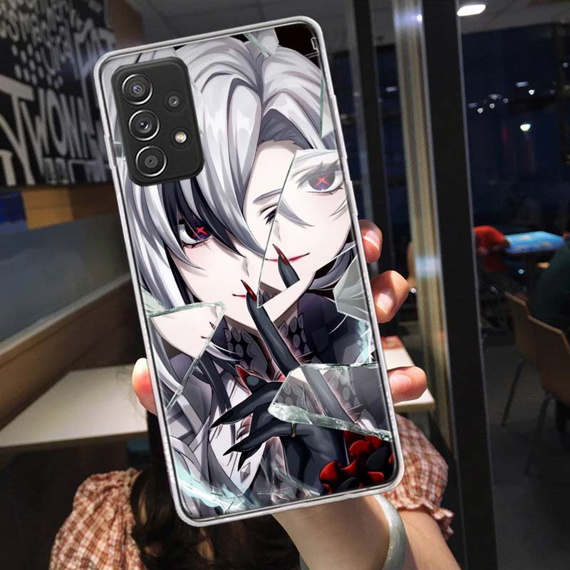 Чехол для телефона Arlecchino Genshin Impact для Samsung A54 A57 A37 A17 A14 A15 A12 A24 A34 A55 A35 A25 A52S A07 A05S A04S A22 A32 A72