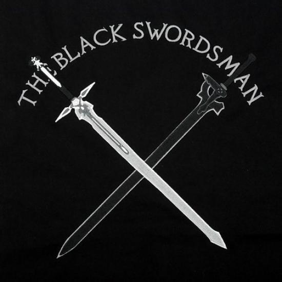 Sword Art Online Black Swordsman Embroidered Patch Base Work Shirt Black M Size