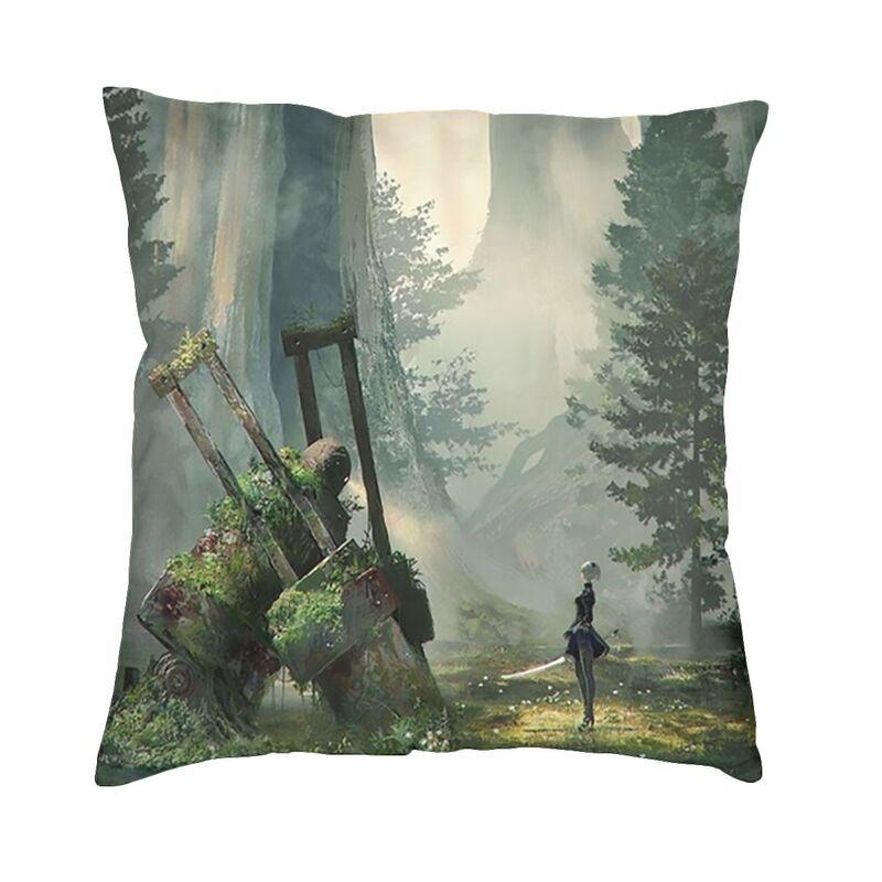 Nier Automata Anime Hentai Girl Sexy Yorha 2b Square Throw Pillow Cover Decoration 3D Two Side Printing Cushion Cover for Car