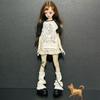 With Leg Socks Leisure T-shirt Cartoon Doll Cake Skirt for 30/45cm Dolls for 1/4 1/6 BJD Dolls