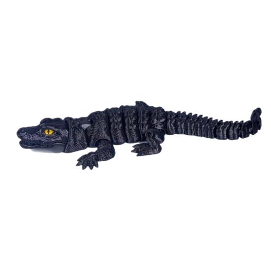 3D Printed Crocodile Articulated Animal Ornament Flexible Reptile Crocodile Fidget Toy
