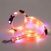 LED Glowing Dog Collar Adjustable Flashing Rechargea Luminous Collar Night Anti-Lost Dog Light Harness for Small Dog Pet Product