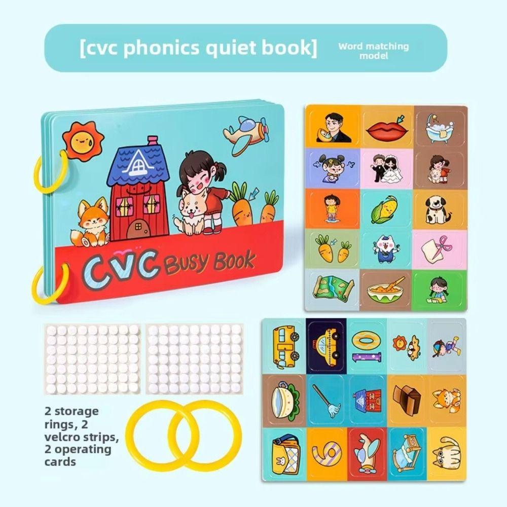 Repeated Pasting DIY Kids Busy Book Toy Interactive Alphabet Puzzle Game Toddlers