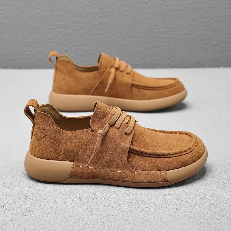 Fashion Autumn Winter Hot Selling Men's Ankle Boots Handmade Soles Comfortable Men's Business Casual Shoes Office Daily Oxford Shoes