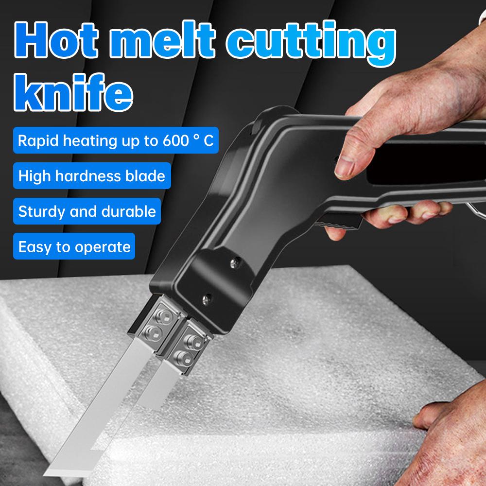 Резак для веревок Резак для ткани Pro Электрический горячий нож Термосварочный аппарат Регулируемая мощность Набор режущих инструментов с лезвиями