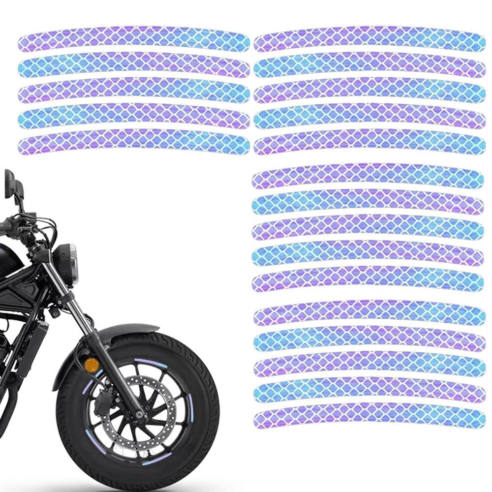 Наклейки на колеса для автомобильных дисков Наклейки на автомобиль Светоотражающие наклейки на колеса 40/20 шт Наклейки на диски Наклейки на колеса Водонепроницаемые полоски Наклейки на автомобиль