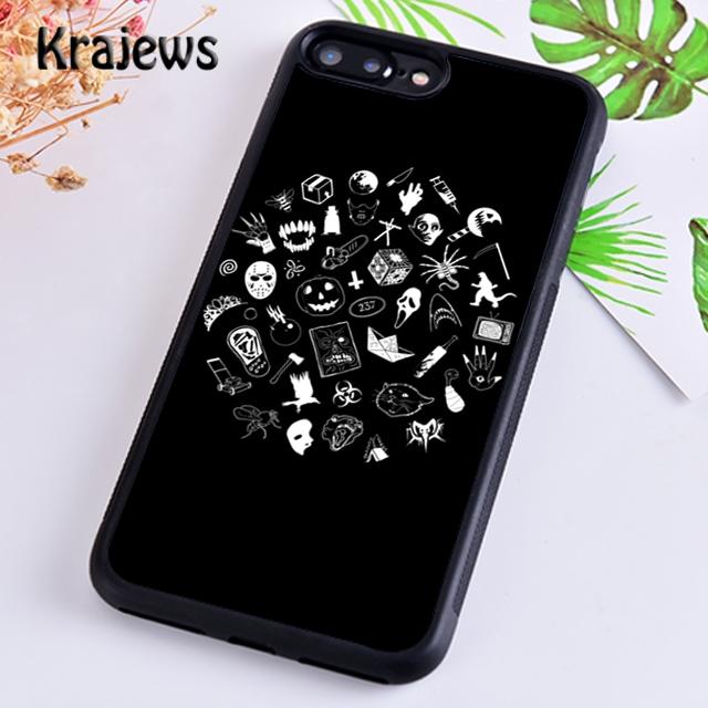 Krajews Хэллоуин Лунная Ведьма Ужасы Чехол для Телефона Cover Для iPhone 17 Air 16 15 14 plus 11 12 13 pro max coque Fundas