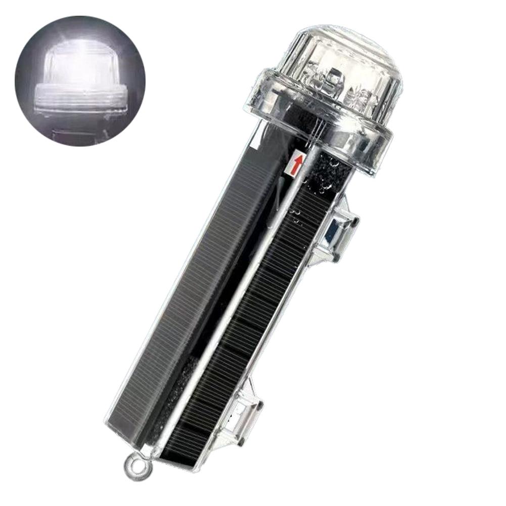 Solar Ocean Signal Light Navigation Signal Light Waterproof Flash LED Night Warning Light Yacht And Fishing Boat Accessories