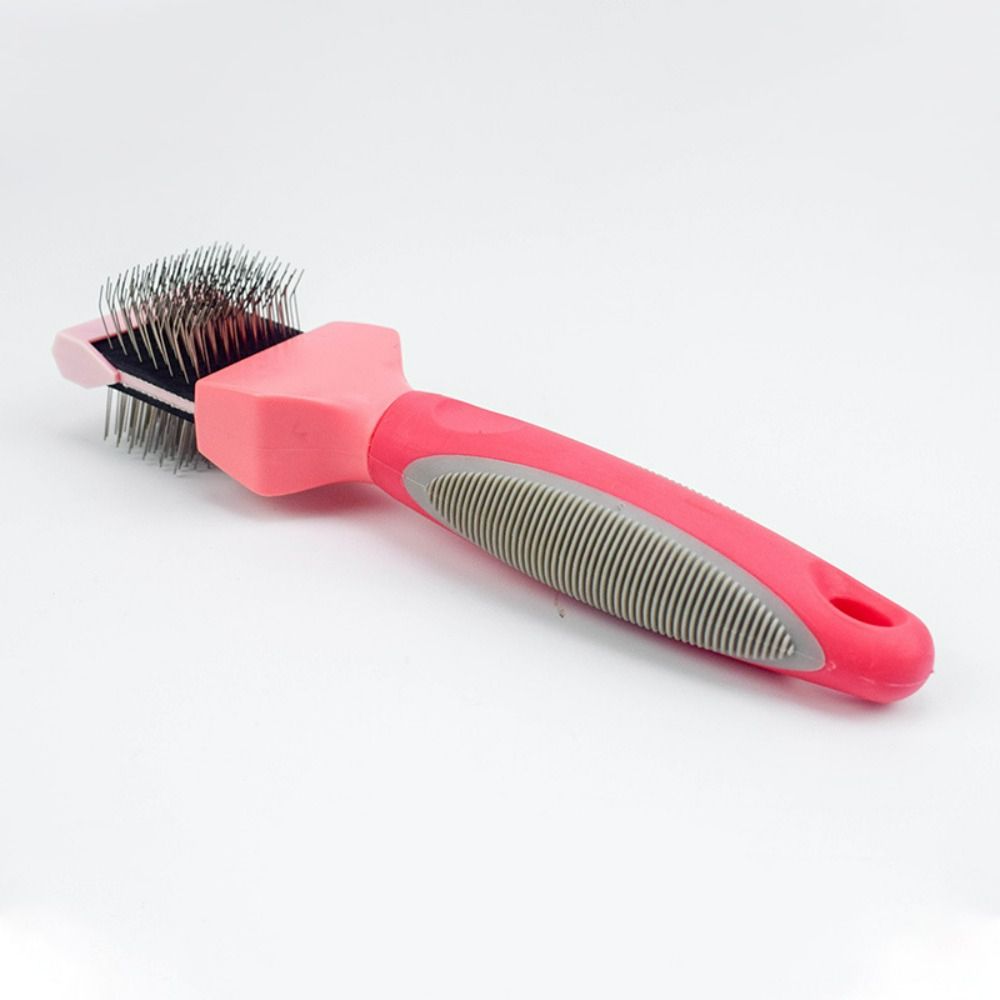 Stainless Steel Pet Hair Brush Double Sided Pet Hair Cleaning Comb Pet Hair Detangling Comb Cats
