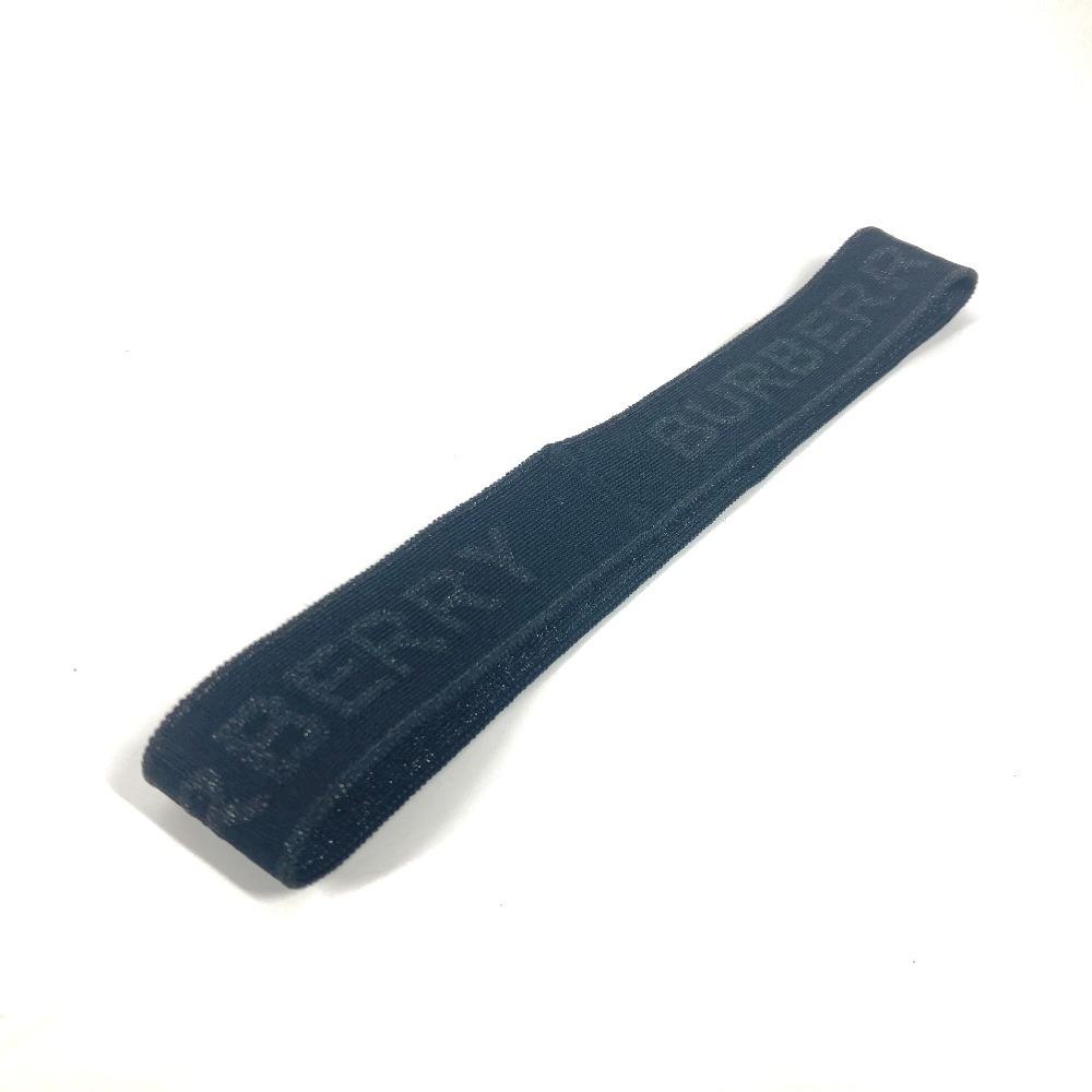 BURBERRY Logo Glitter Hair Accessories head band hair band Nylon Black