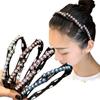 Flower Pearl Hair Band Foldable Rhinestone Headband Cute   Student