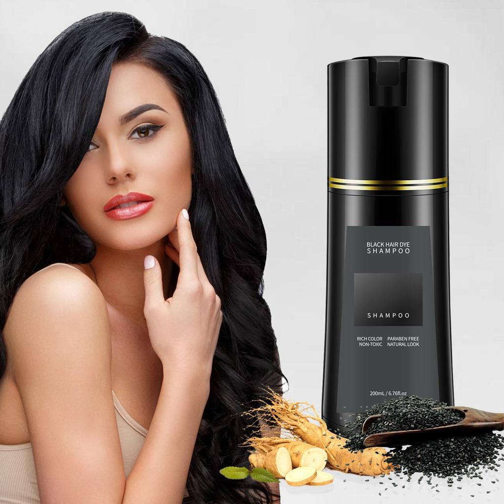 Dyestuff Shampoo Шампунь Нежно и быстро окрашивает, не раздражает окрашивание(светло-коричневый, темно-коричневый, черный 200мл