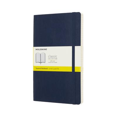Moleskine Блокнот Классический блокнот Мягкая обложка Клетка Большой формат широкий x 21см Сапфирово-синий QP617B20 (13см в длину)