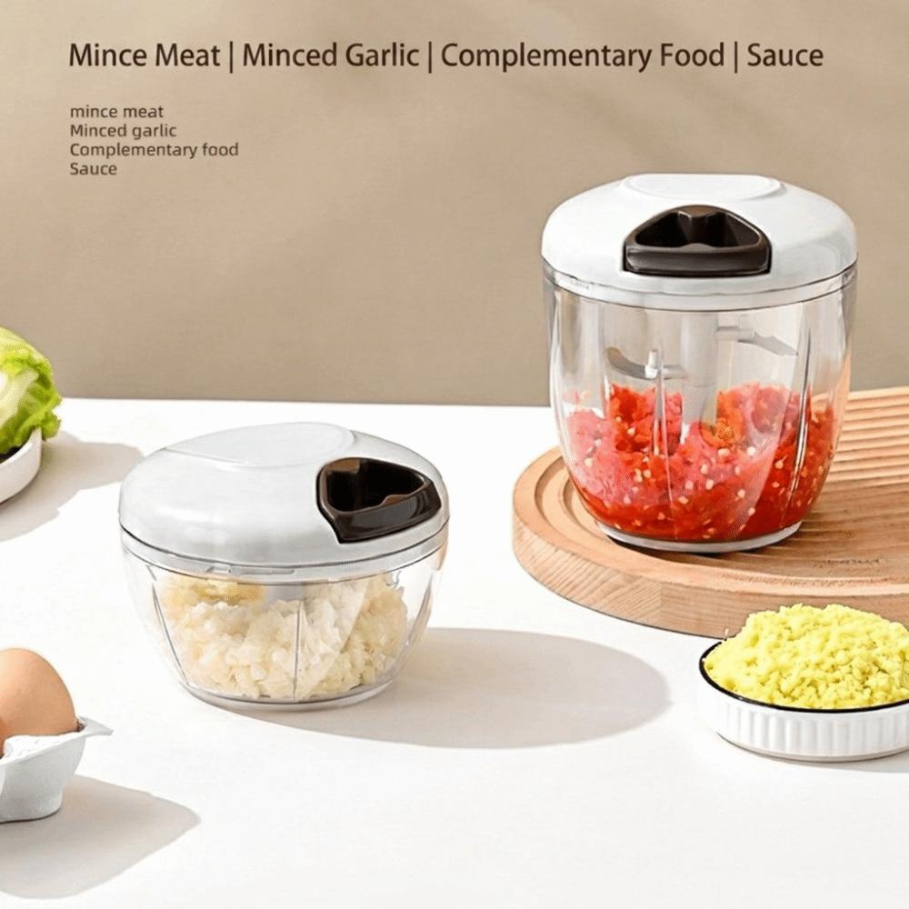 Easy Clean Manual Rope Grinder Portable Garlic Chopper Cooking Accessories Meat Mincer  Garlic Chop