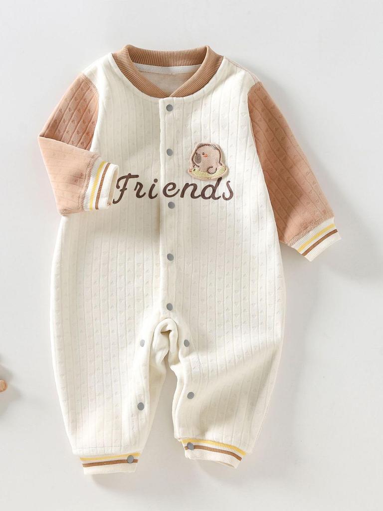 Cozy Fleece Onesie: Warm Infant & Toddler Base Layer Pajamas for Autumn & Winter