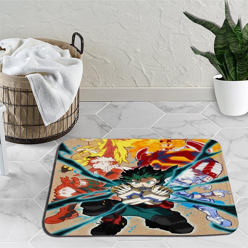 Amime My Hero Academy напольные коврики Деку Мидория Изуку Бакуго ковер мультфильм спальня гостиная мягкий нескользящий коврик