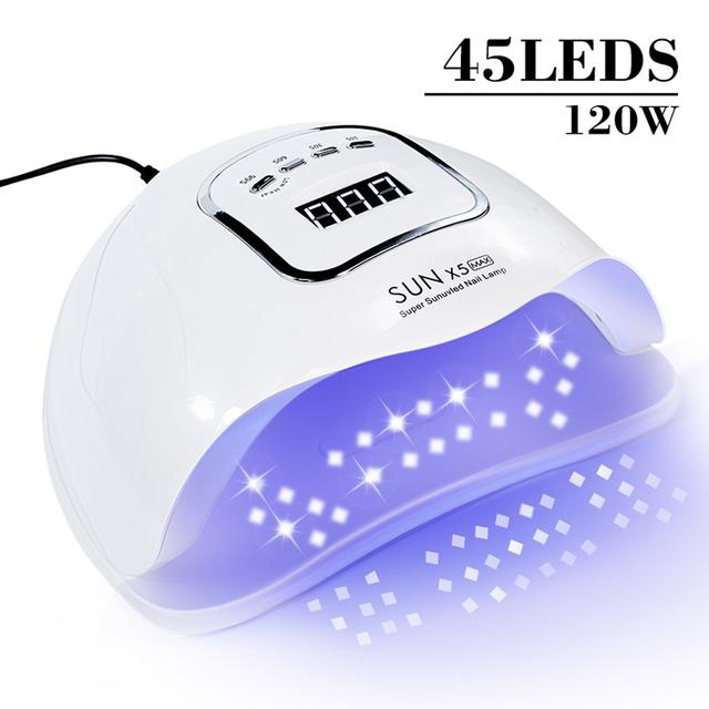 Светодиодная лампа для сушки ногтей SUN X5MAX UV LED, сушилка для гелевых ногтей, сушка всех гель-лаков, зарядка через USB, профессиональное маникюрное оборудование