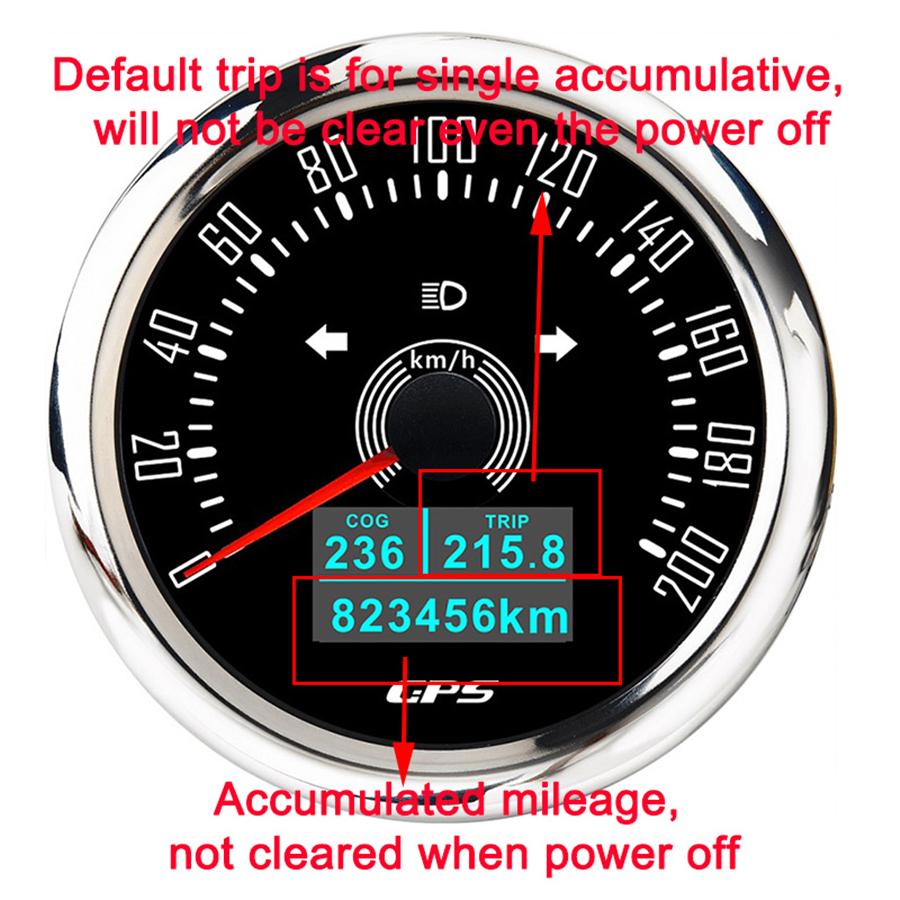200 км/ч GPS спидометр 3 в 1 многофункциональный датчик с зубчатой индикацией общего пробега и 7 цветами подсветки