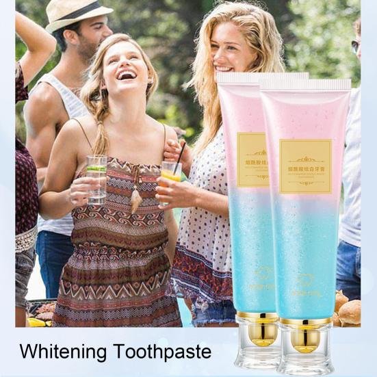 1/2Pcs 100G Teeth Whitening Nicotinamide Toothpaste Men Women Teeth Bad Breath Stain Removal Gums Care Deep Cleaning Brightening Toothpaste