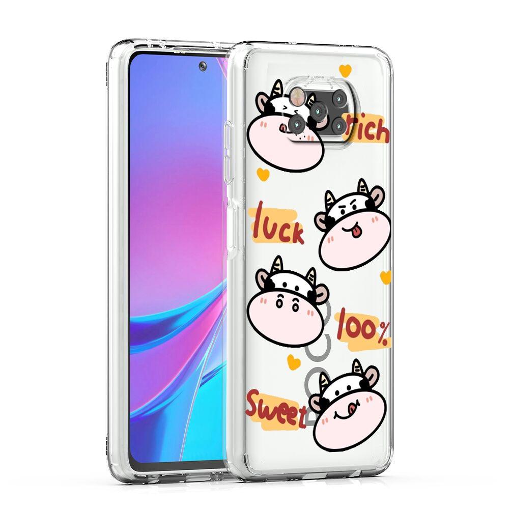 Cute Cow Print Fundas Phone Case For Xiaomi Mi 12T 10 12 Lite 11 Ultra 11X 11T Pro 11i Poco X4 X3 NFC F3 F4 M3 M4 Clear Cover